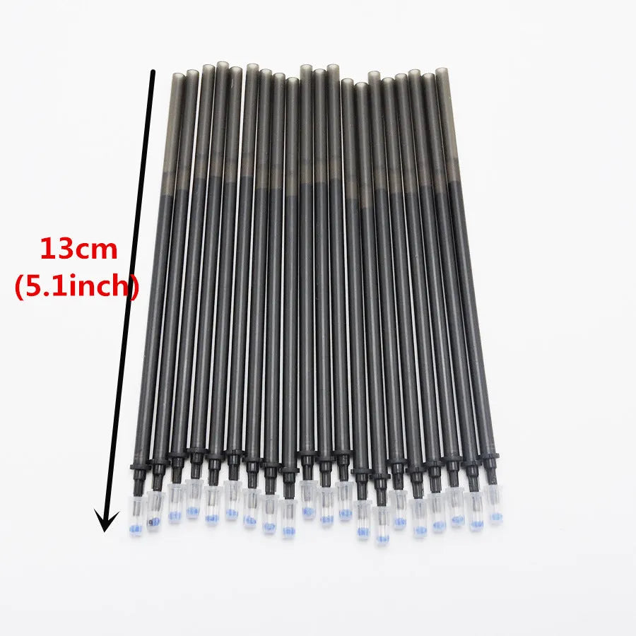 Erasable pen set with 0.5mm needle tip in black blue and red plastic body
