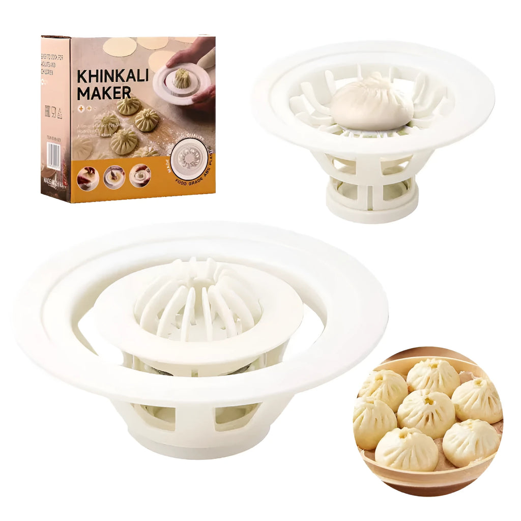 Black Jinkali manual dumpling mould tool for shaping baozi and shaomai