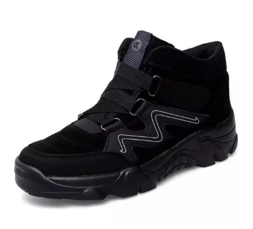 Men's black leather Oxford shoes with traditional lace-up design and round toe