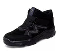 Men's black leather Oxford shoes with traditional lace-up design and round toe
