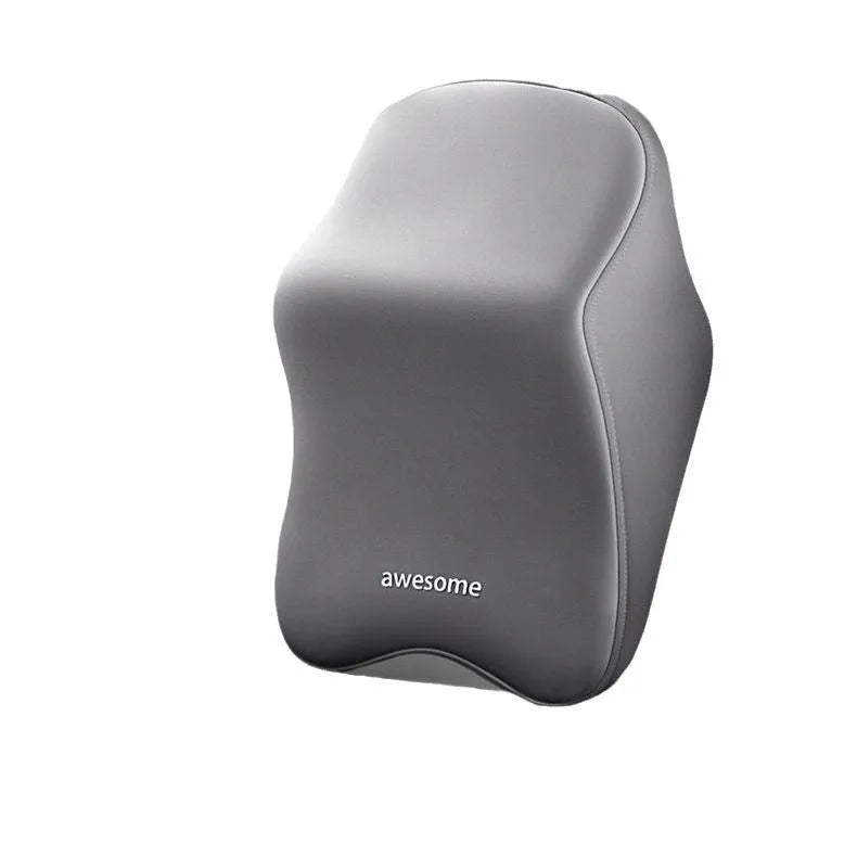 Car headrest and lumbar support pillow set in four colour options with memory foam filling