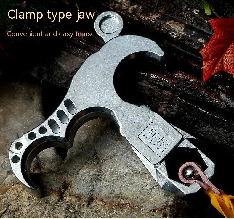 Zinc alloy archery release aid with two-axis harpoon clip for bow training