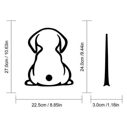 Car window sticker with wiper shadow dog design and cartoon cat pattern in multiple colour options