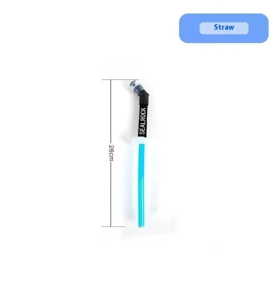 Plastic portable drinking straw for mountain climbing and cycling off-road use