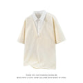 Men's black polo shirt sweater with henley collar and short sleeves, slim fit lightweight design