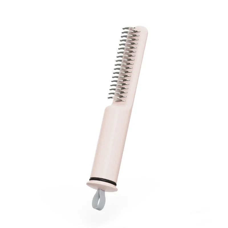 Stainless steel pet dematting comb with ergonomic handle for removing knots from dog coats