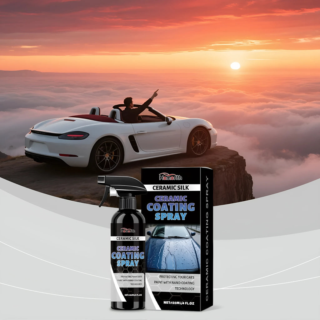 Ceramic coating spray bottle 120ml for vehicle paint protection with polytetrafluoroethylene formulation