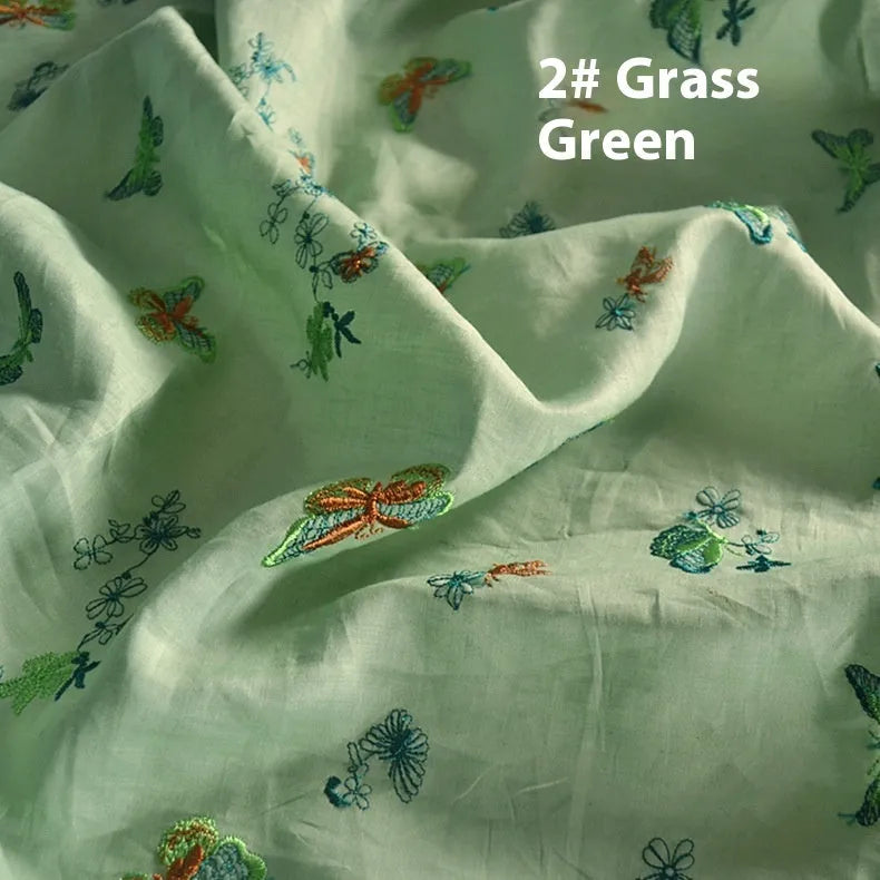 Pure ramie fabric for traditional Hanfu construction in beige, grass green, or dark green