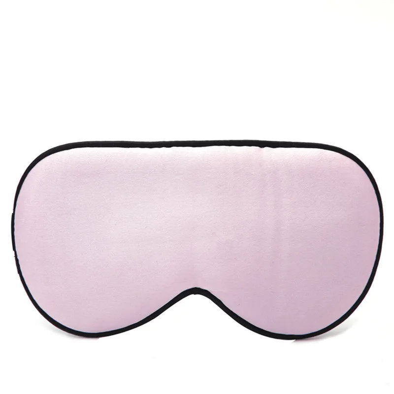 Double-sided mulberry silk eye mask in multiple colours, showing embroidery and print detail.