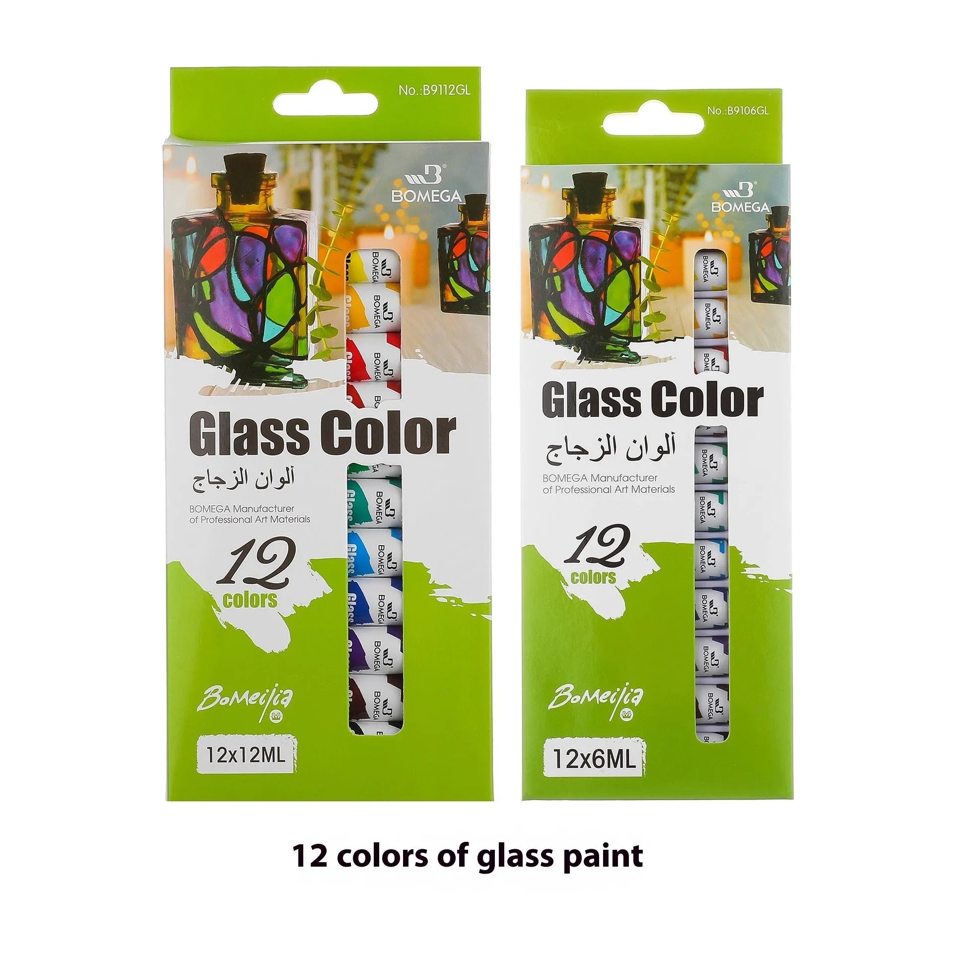 Professional 12-colour artist paint set with tubes for acrylic, oil, gouache, and watercolour techniques