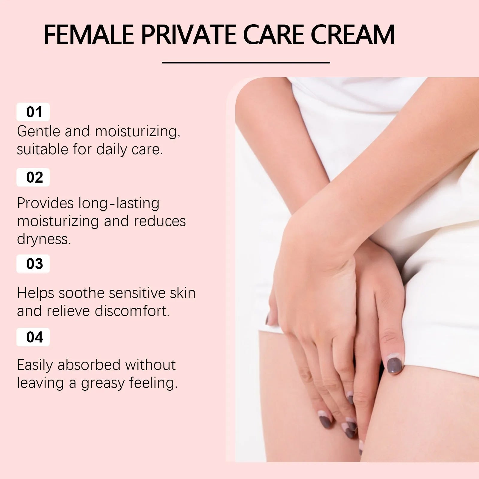 50g jar of gentle moisturising cream with rose and peppermint extracts for daily skincare