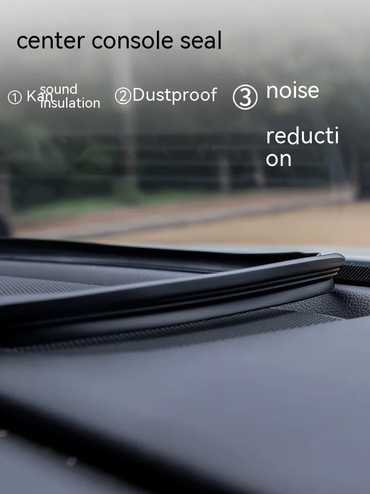 Outlander dashboard silicone soundproof seal strip measuring 1.6 metres with double-sided card slots