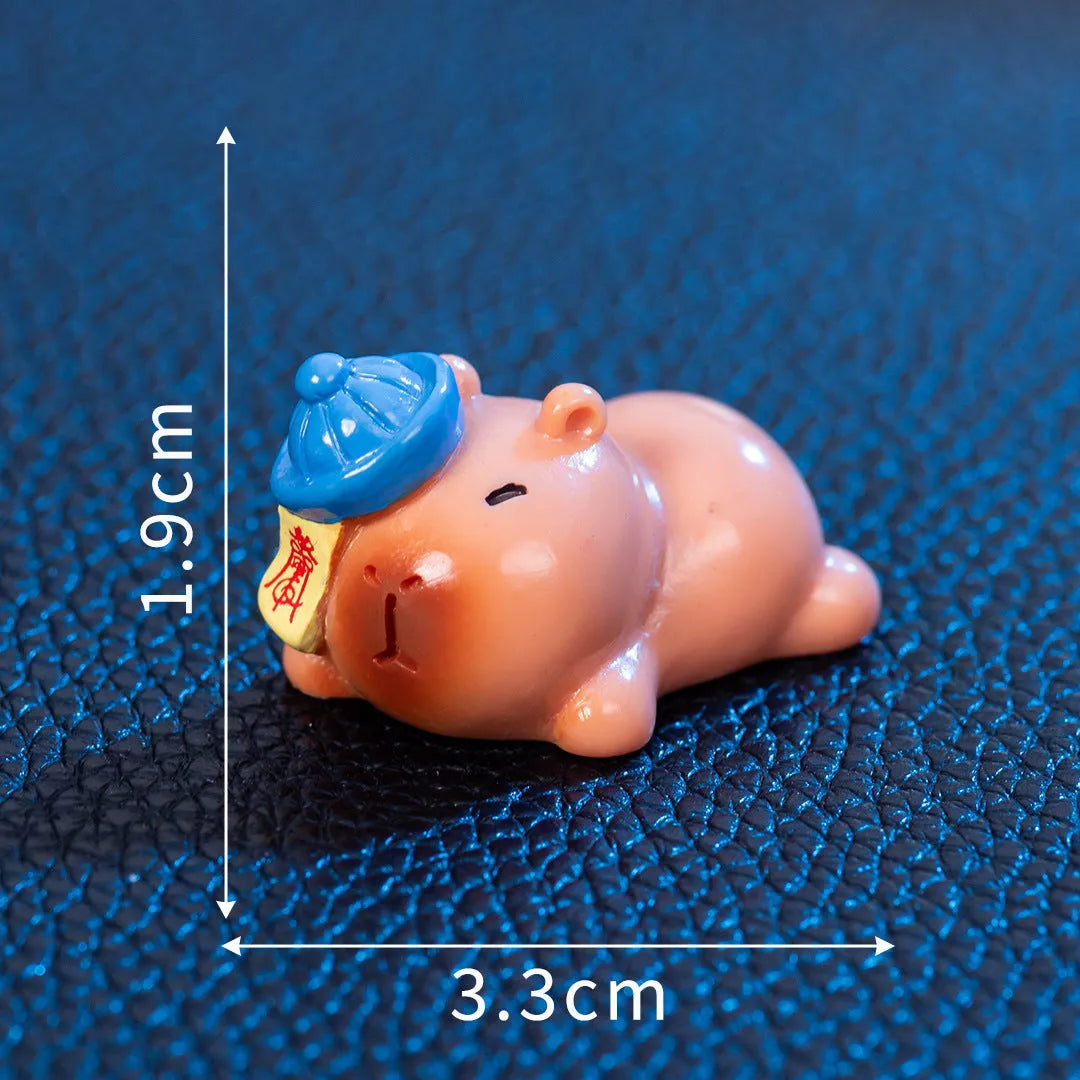 Halloween-themed capybara resin decoration showing one of eight character designs, such as pumpkin or vampire.