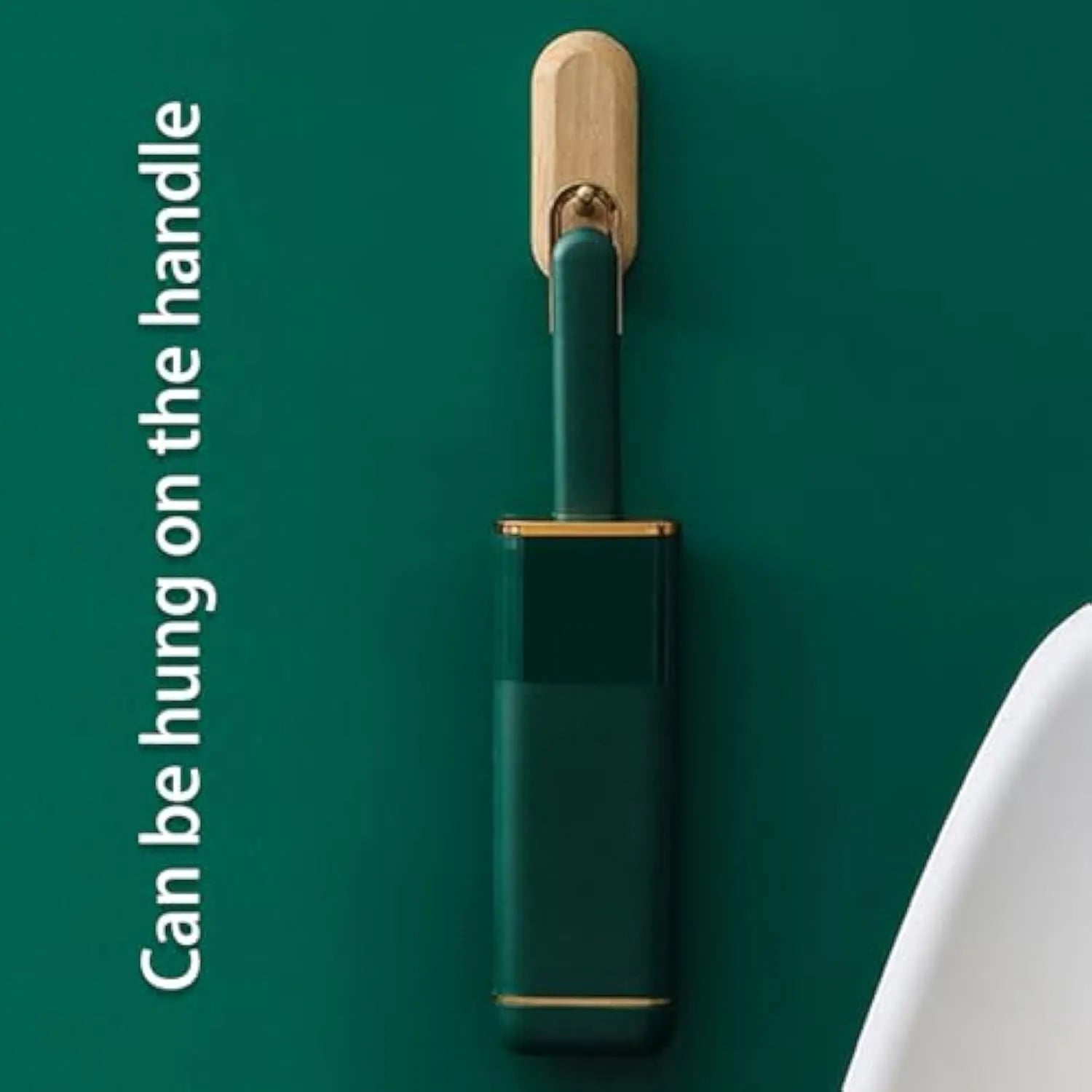 Blue, green and white pet hair remover brush with a reusable lint roller and storage box.