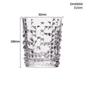 Whiskey shot glass with thick bottom showing crystal clarity and colour options