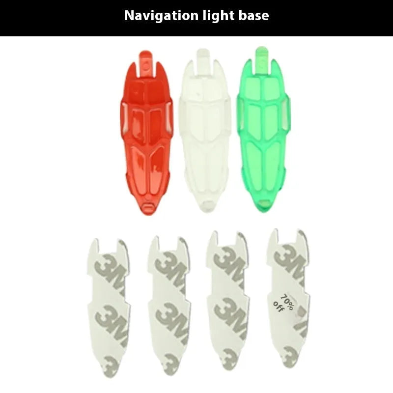 V3 Wireless Charging Waterproof Navigation Light for RC model cars and boats in green, red, or white