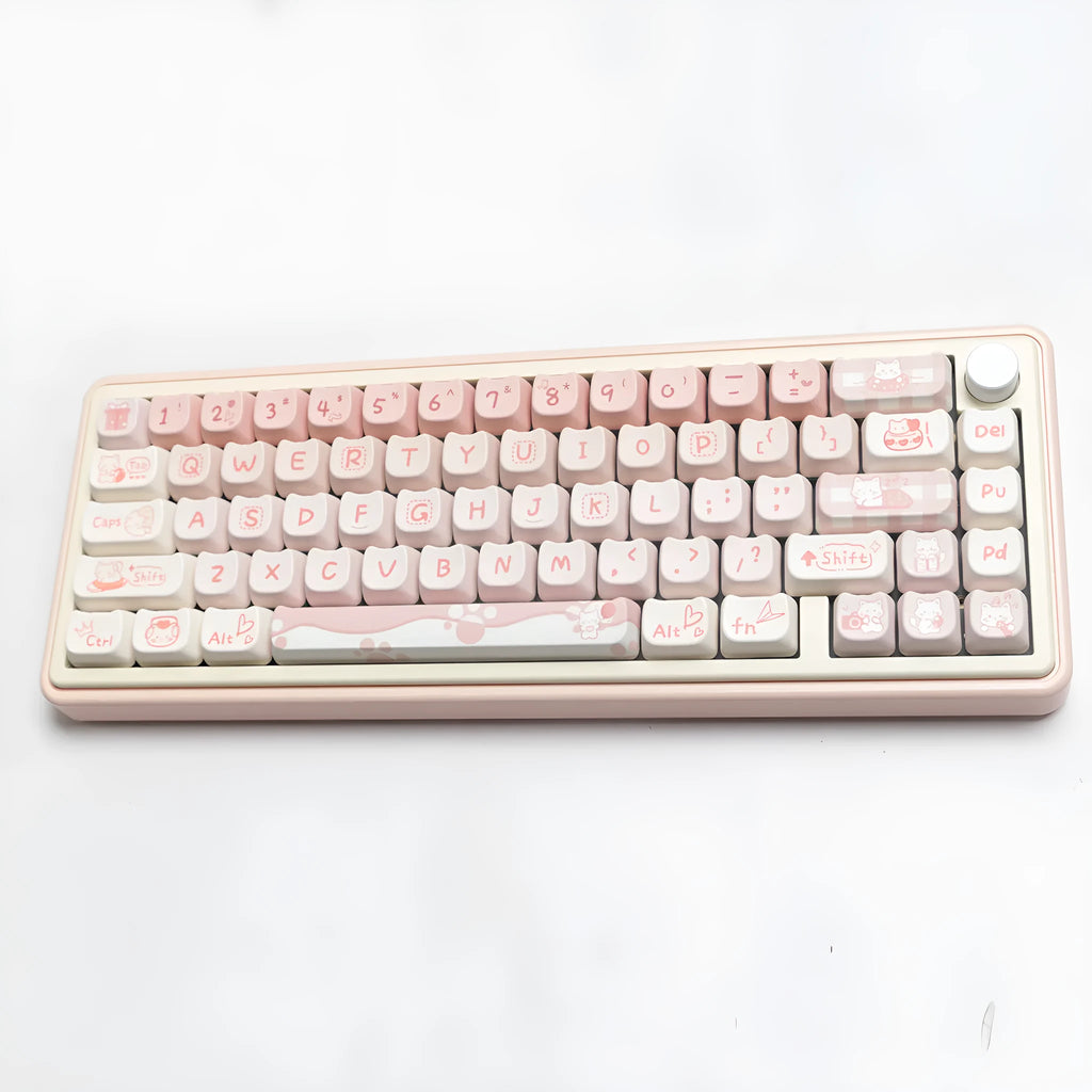 Full set of PBT sublimation key caps for mechanical keyboard customisation