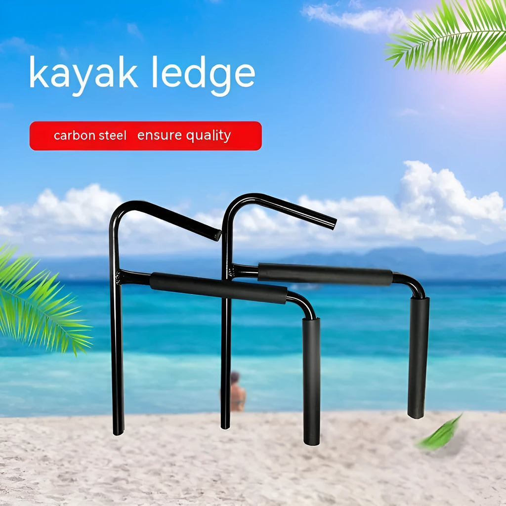 Carbon steel kayak wall hanger measuring 43x38cm for kayak and surfboard storage