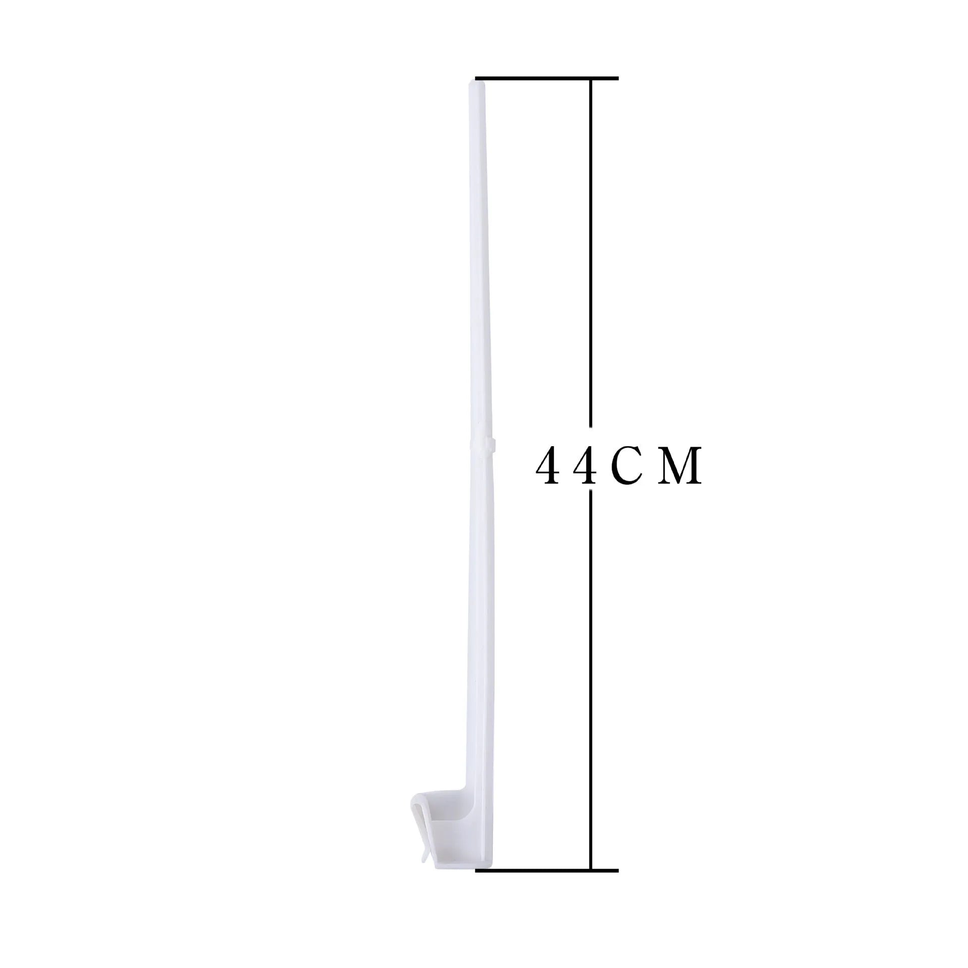 White PP plastic car window flag pole holder set with 10 pieces for vehicle mounting