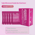 Toilet bubble powder for descaling in blue ocean or pink floral fragrance, 240g bag or box of 5 sachets