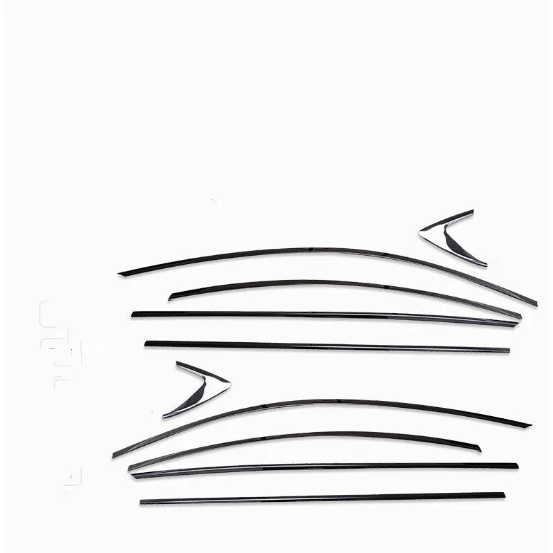 Stainless steel window trim strip with black titanium finish for decorative window moulding