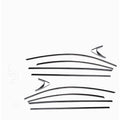 Stainless steel window trim strip with black titanium finish for decorative window moulding