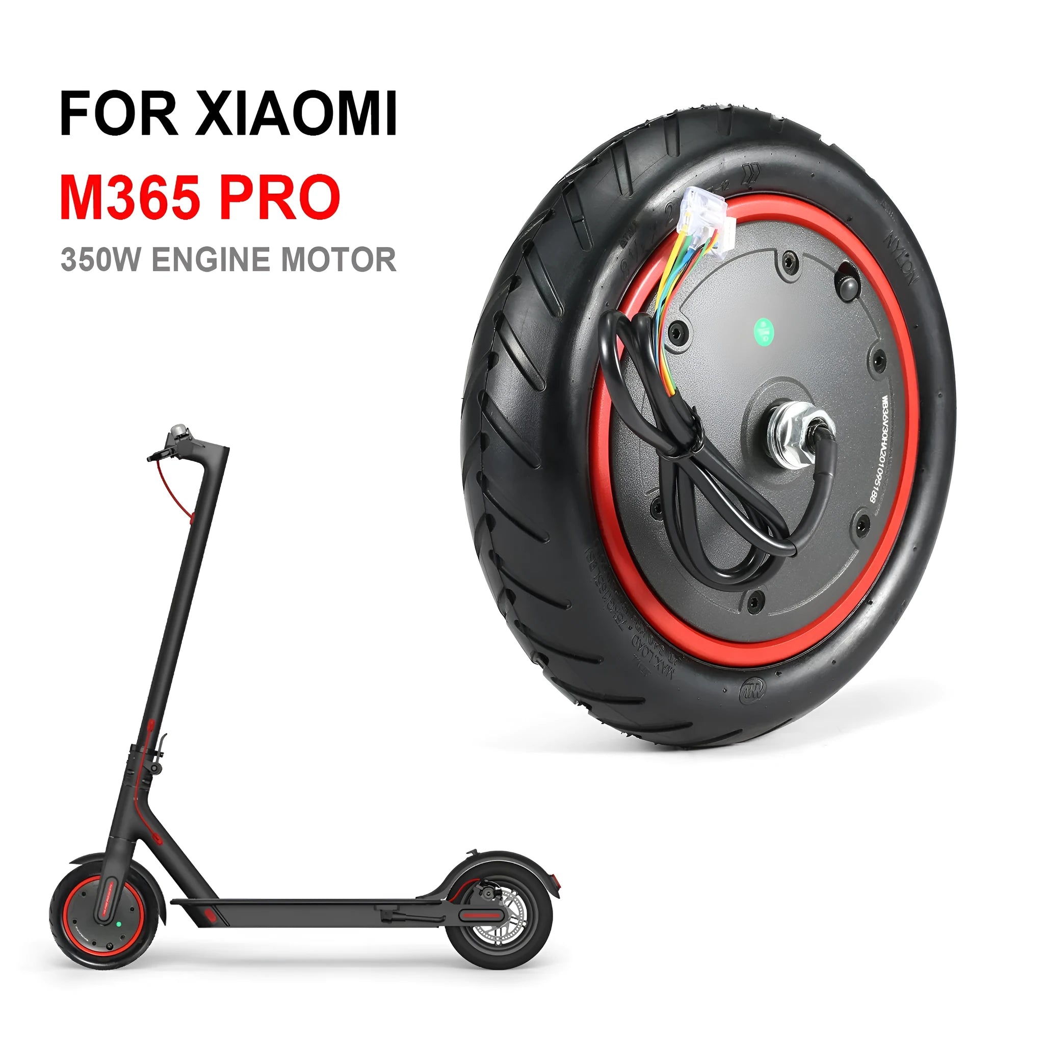 8.5 inch black inner tube with reinforced valve for Pro 350w electric scooter