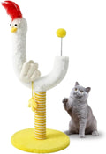 Sisal rope cat scratching post with U-shaped design measuring 35x35x88cm