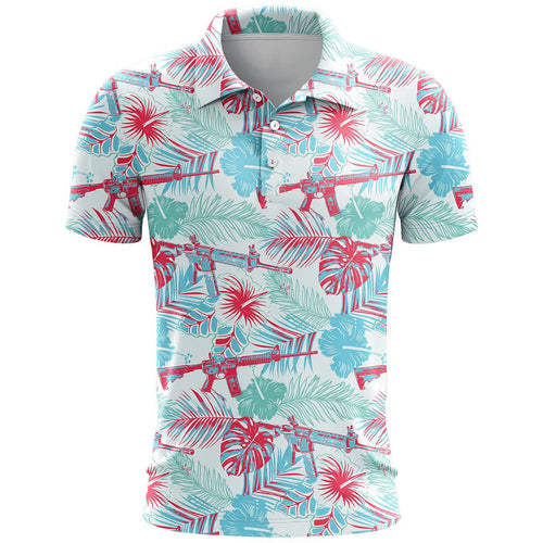 3D printed short sleeve leisure top in loose fit with bird eye cloth fabric
