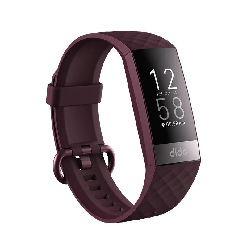 Y6 Black smart bracelet watch with a 1.1-inch screen for health monitoring.