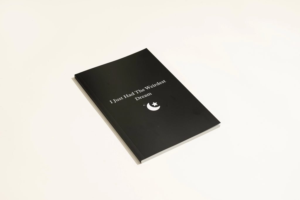 Black dream journal notebook with business simplicity style for organised dream recording