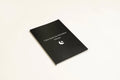 Black dream journal notebook with business simplicity style for organised dream recording