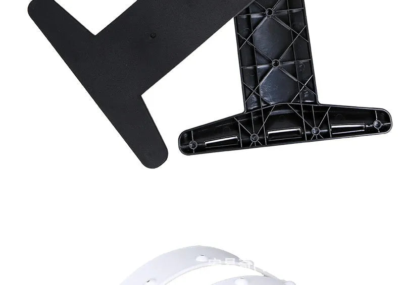 Portable lumbar massage spine stretching support cushion white and black with dimensions 40x25.5x5CM