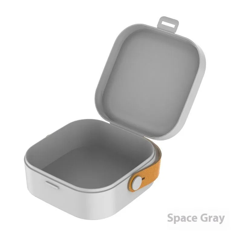 Medium portable storage box with lid for organising cables in five colour options