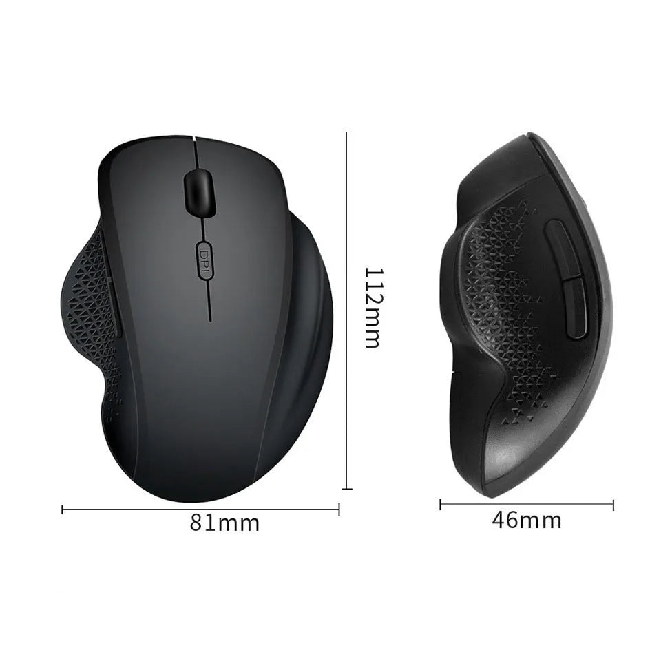 Grey or black self-charging wireless mouse with USB cable for laptop computers