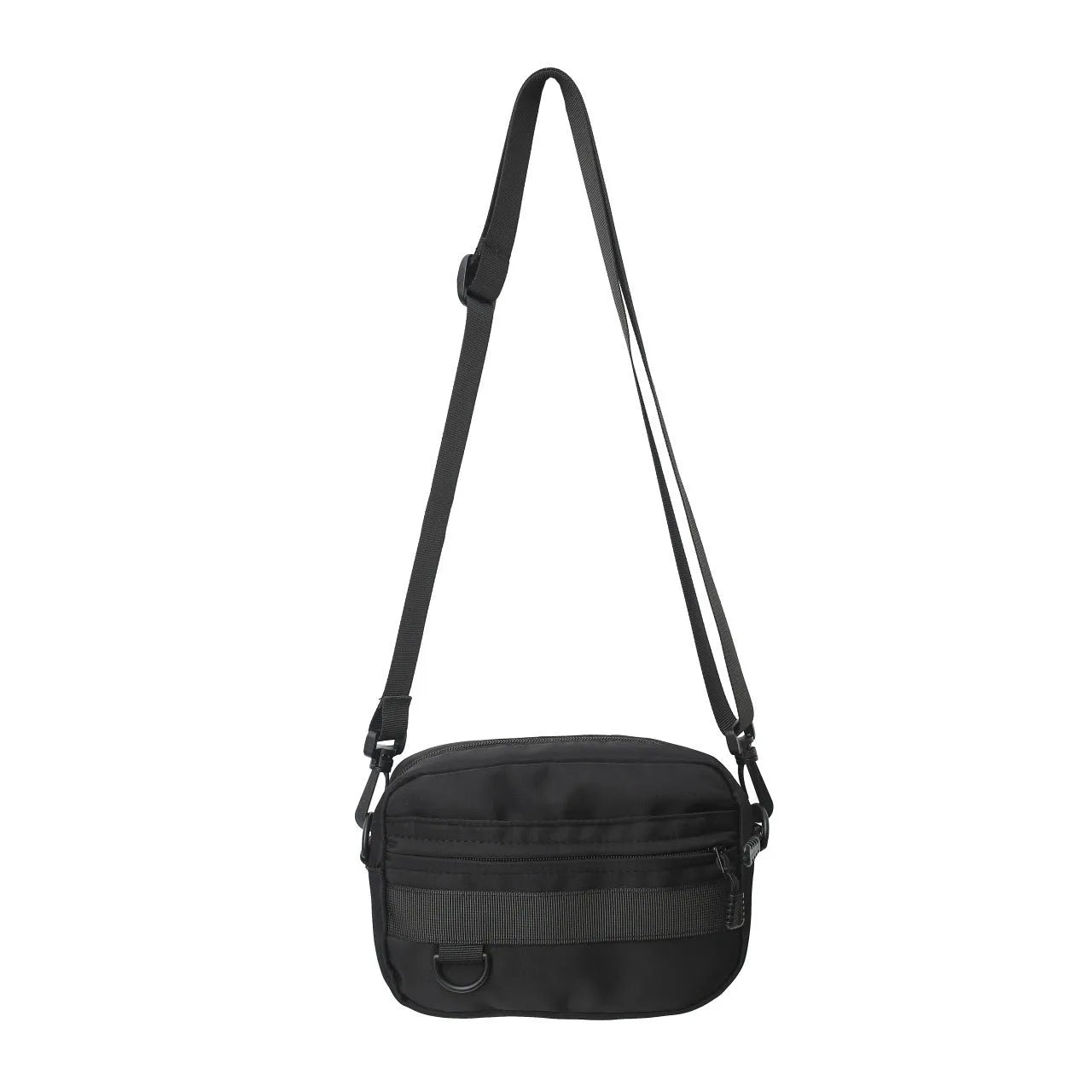 Men's nylon messenger bag in street style with 22cm length and crossbody strap