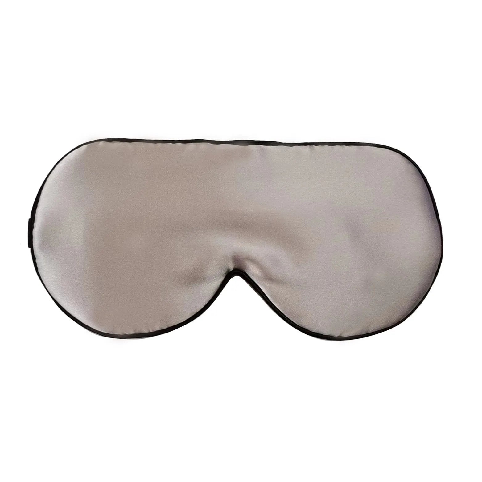 Double-sided mulberry silk eye mask in multiple colours, showing embroidery and print detail.