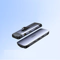 USB docking station expansion hub with HDMI port and multiple USB 3.0 connections