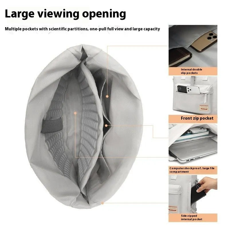 Shockproof waterproof nylon laptop inner liner bag in medium and large sizes