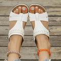 Roman style slope heel slippers with fish mouth toe holder in multiple colour options