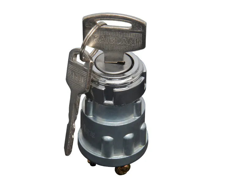 Pure copper automotive ignition lock with key for JK423 switch upgrades in trucks and forklifts