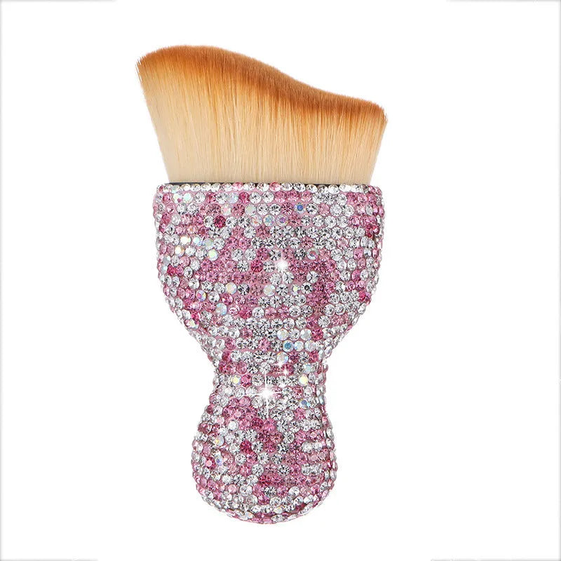 Compact white car interior soft brush for dusting dashboard and vents, showing 10cm length.