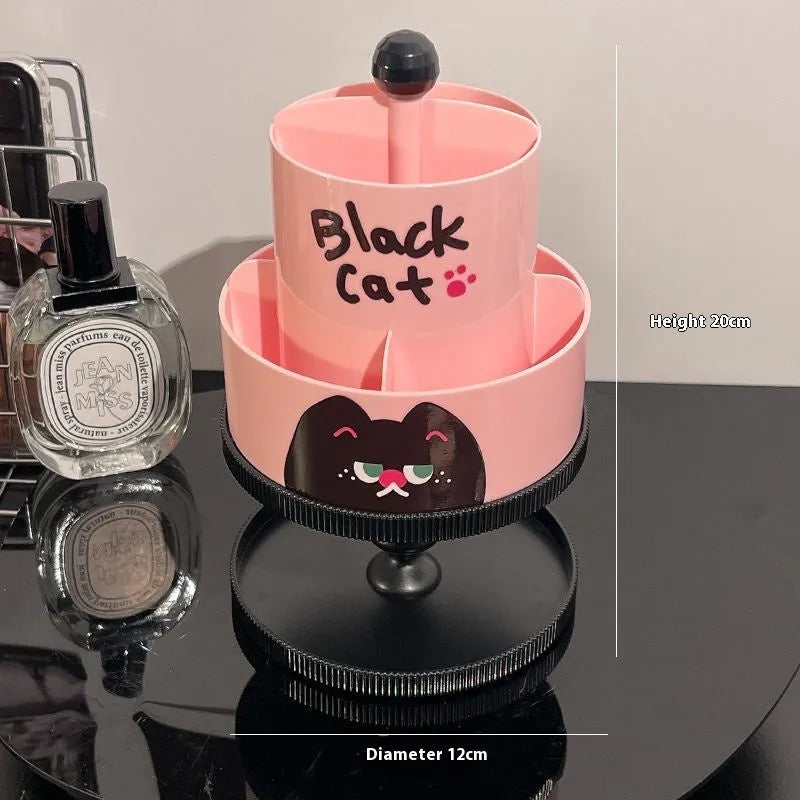 Rotating cosmetic brush storage barrel in Japanese minimalist design with 18 litre capacity