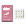 Box of 9 hydrocolloid acne patches for pimple desalting treatment