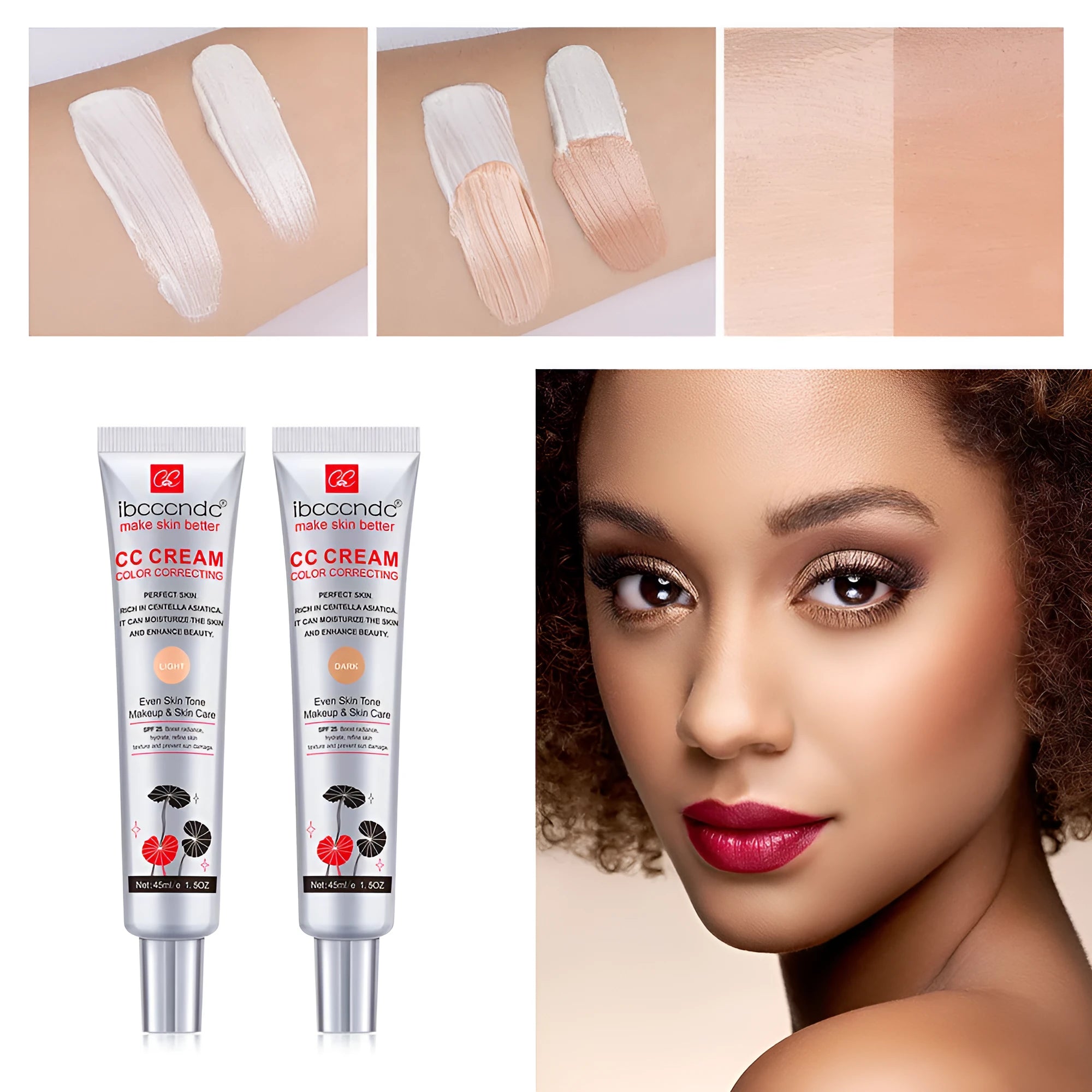 Erborian CC Cream tube with Centella Asiatica for colour correcting and skin protection