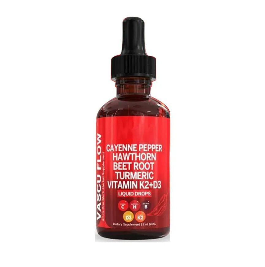 60ml dropper bottle of vitamin D3 K2 hawthorn fruit liquid supplement
