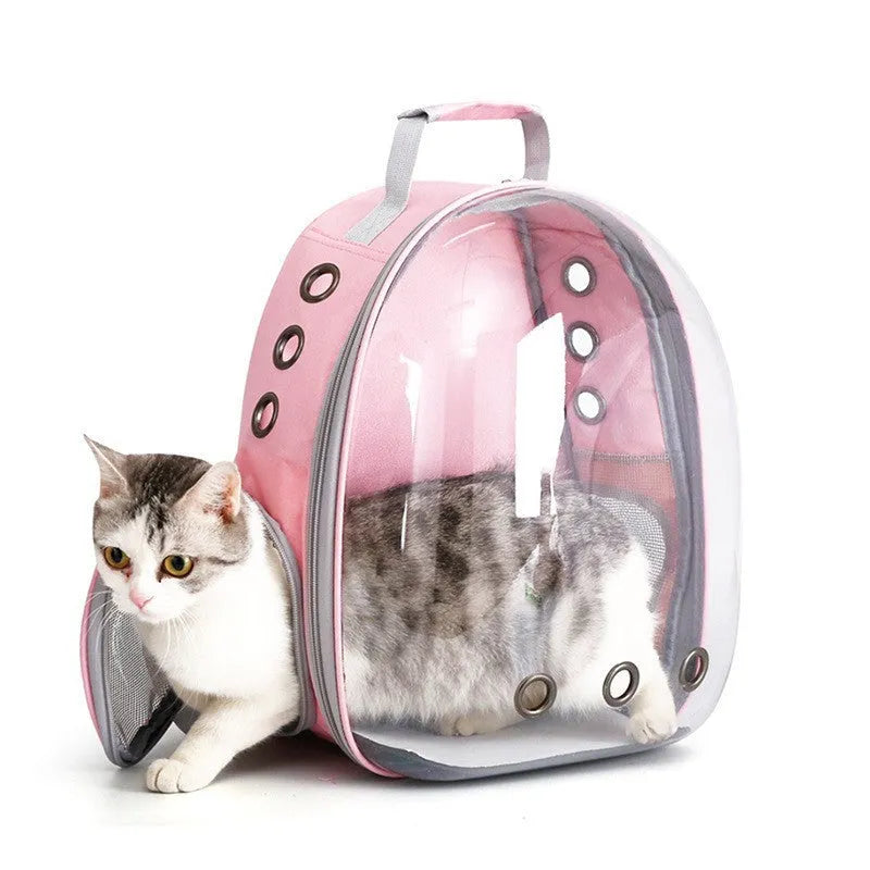 PC pet carrier bag with side opening in various solid colours including grey, pink, green, and blue