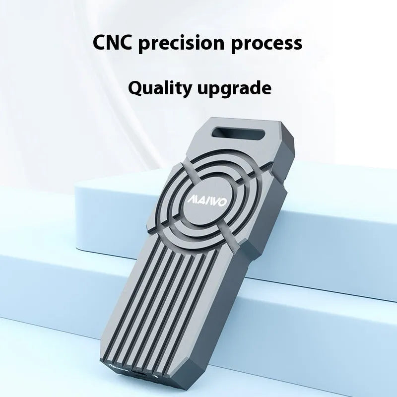 Aluminium USB4 hard disk enclosure for NVMe M2 solid state drives