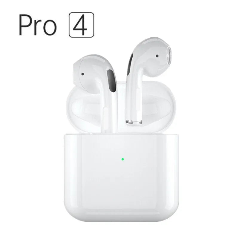 Pro4 wireless Bluetooth sports headphones in black or white with in-ear design