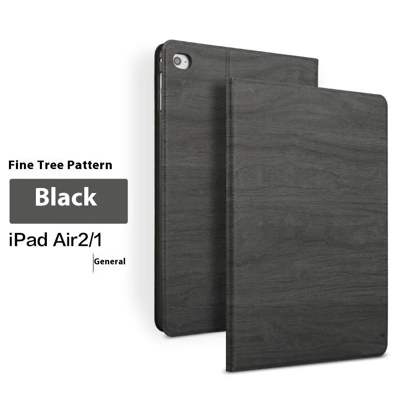 Universal iPad protective cover with integrated sleep bracket in sapphire blue imitation leather